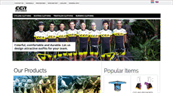 Desktop Screenshot of ccn-sportswear.com