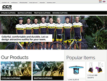 Tablet Screenshot of ccn-sportswear.com